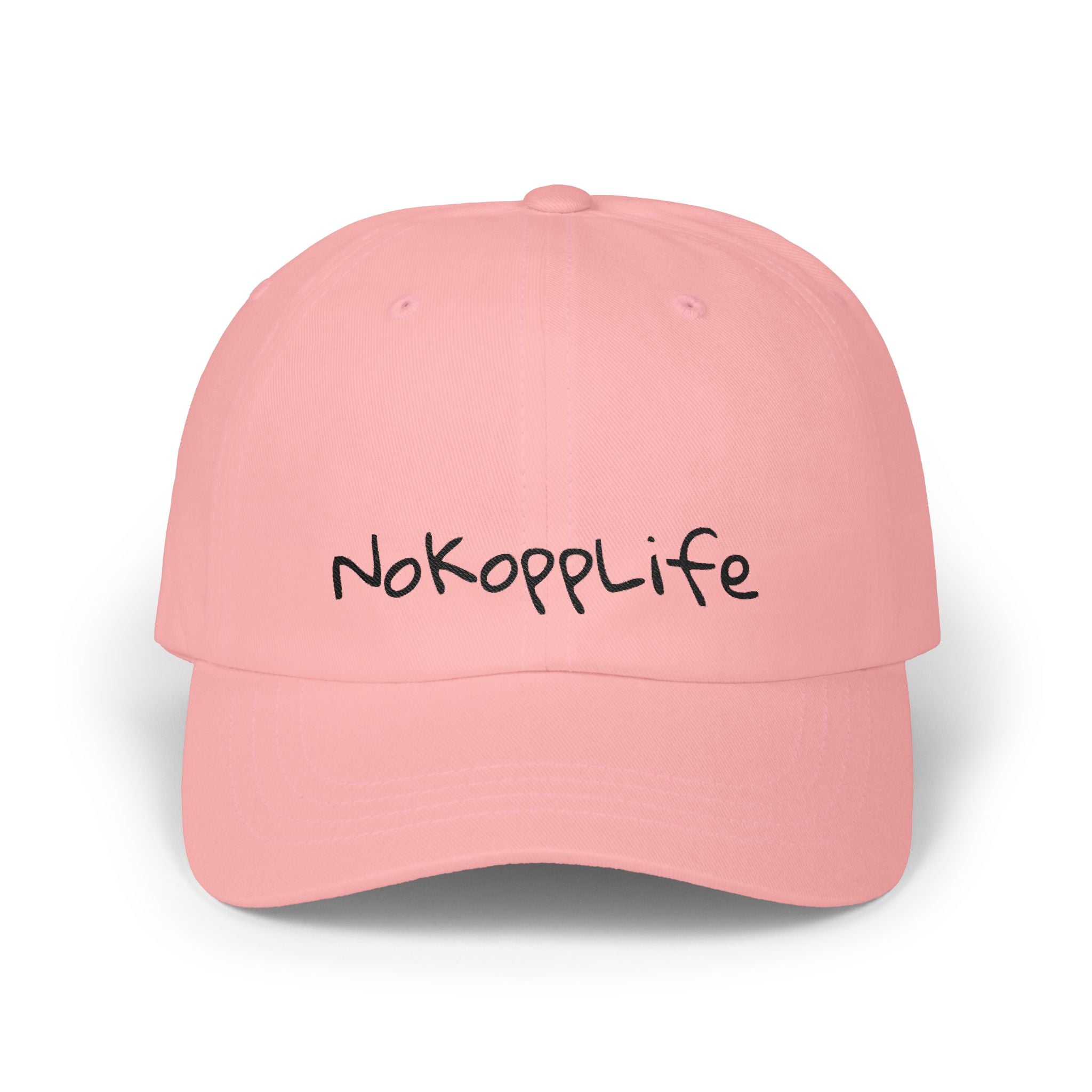 NoKoppLife Dad Cap – Casual White Embroidered Baseball Hat