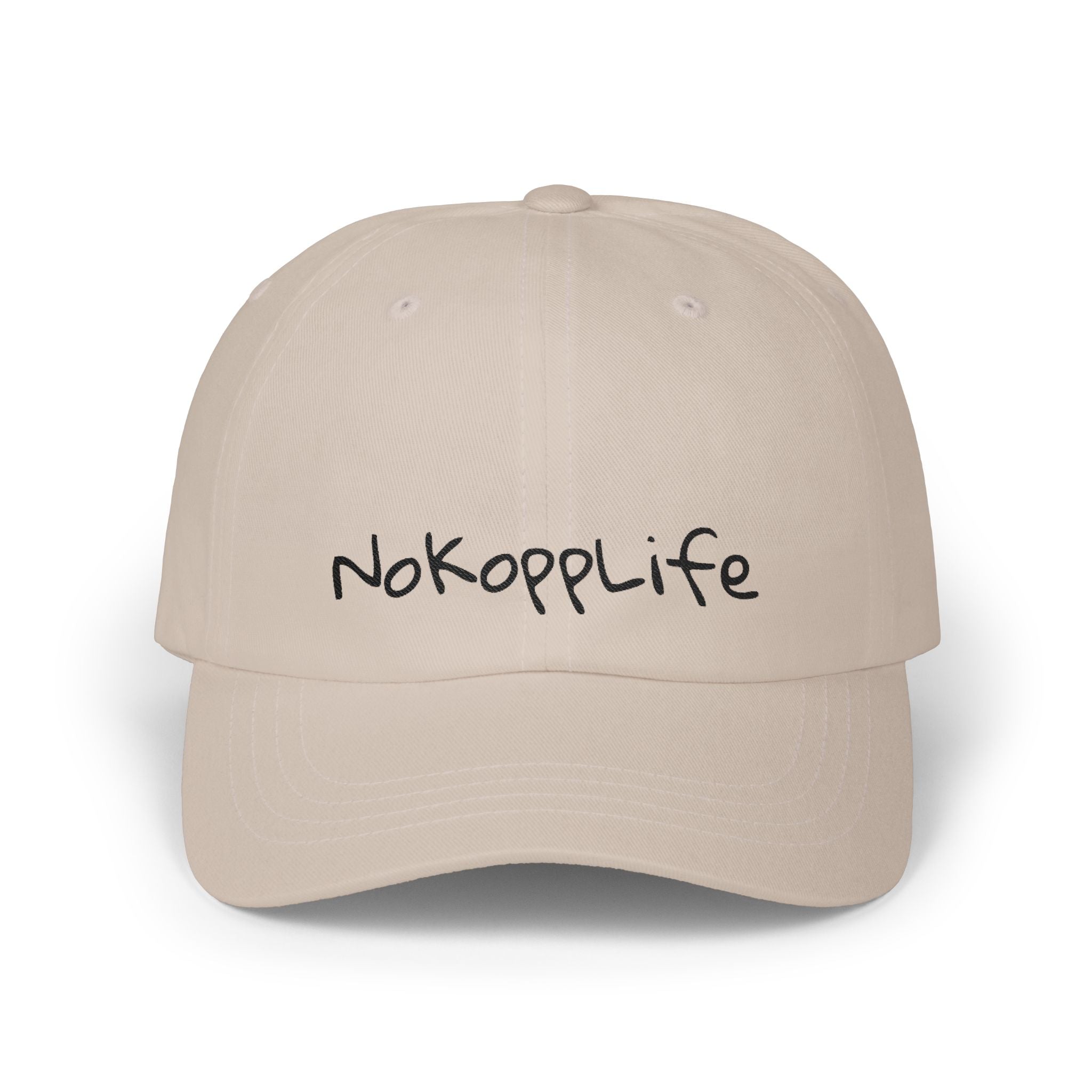 NoKoppLife Dad Cap – Casual White Embroidered Baseball Hat