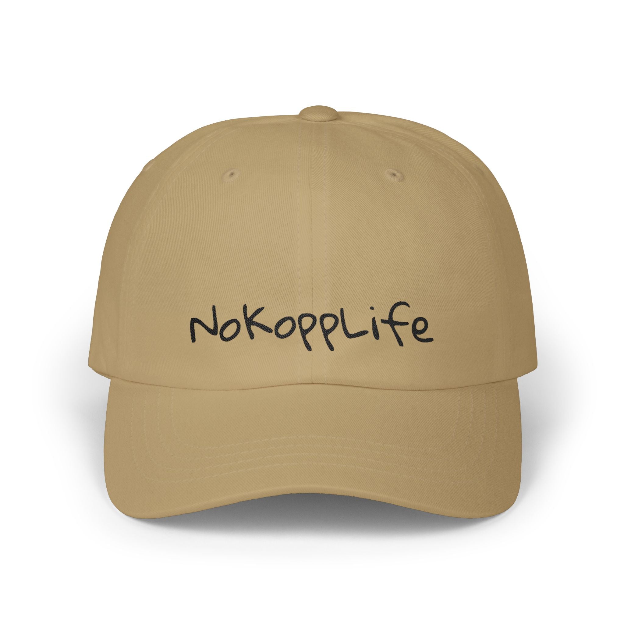 NoKoppLife Dad Cap – Casual White Embroidered Baseball Hat