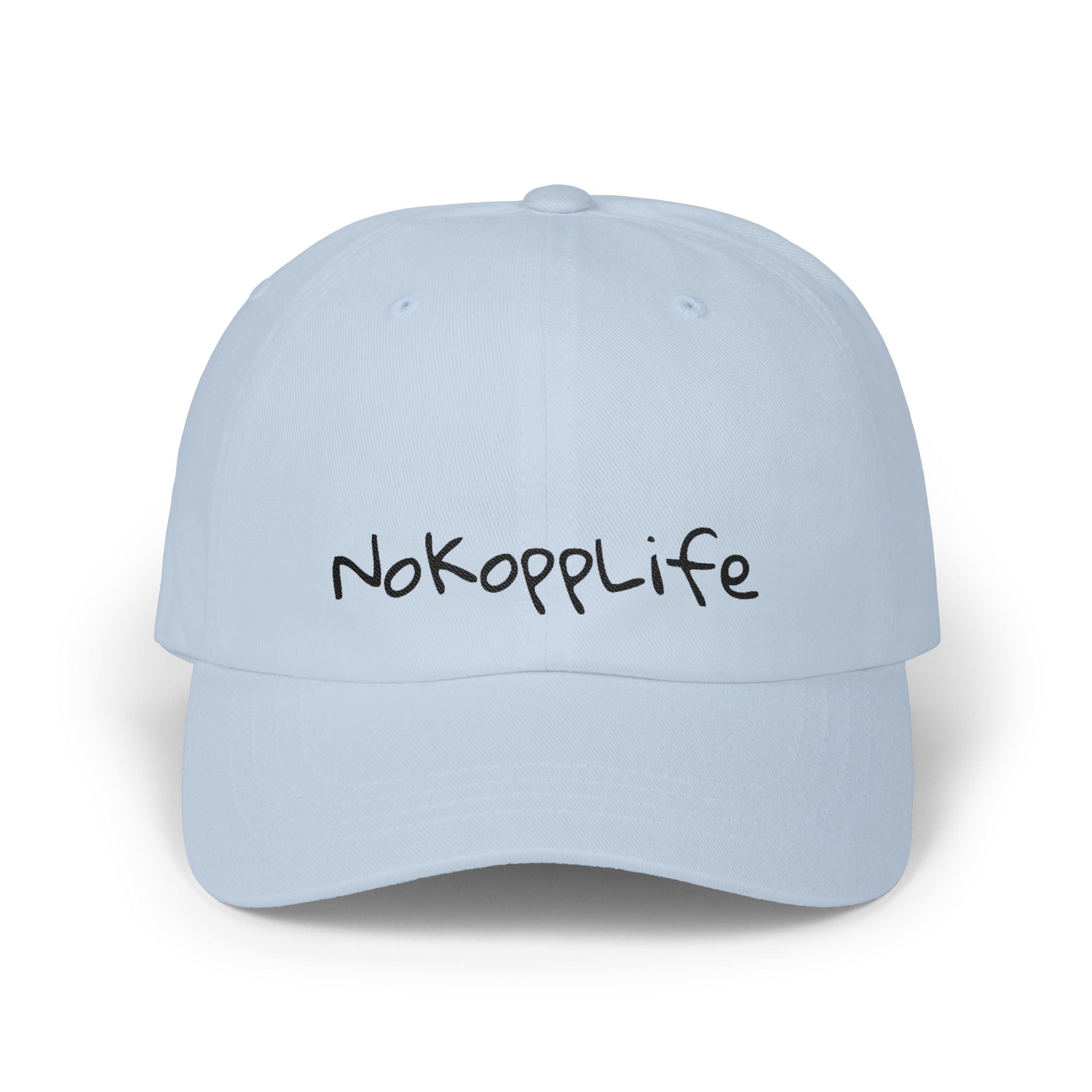 NoKoppLife Dad Cap – Casual White Embroidered Baseball Hat